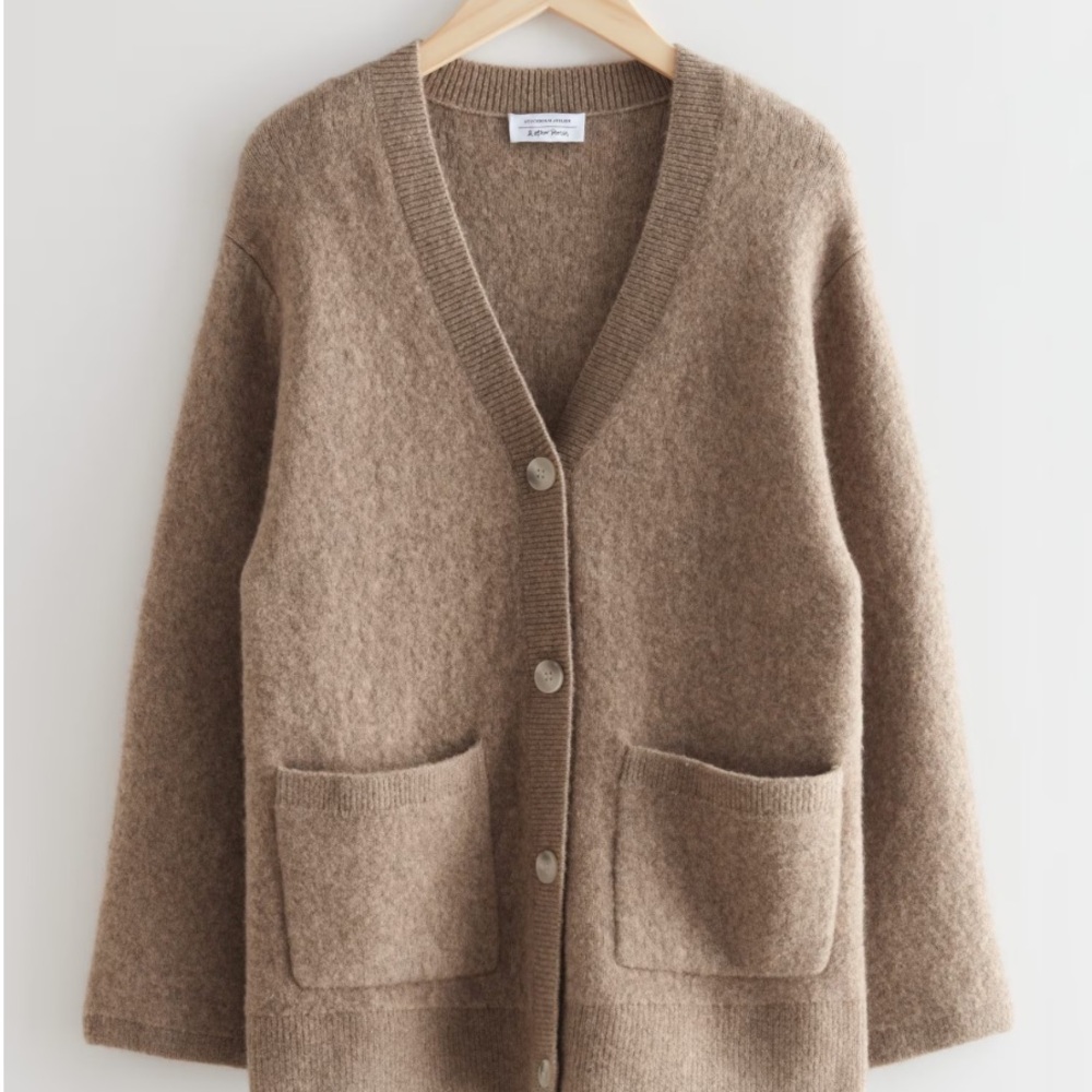 & Other Stories Relaxed Knit Cardigan XS
